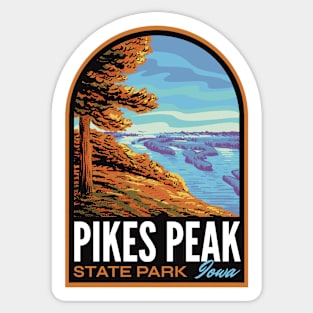 Pikes Peak State Park IA Sticker